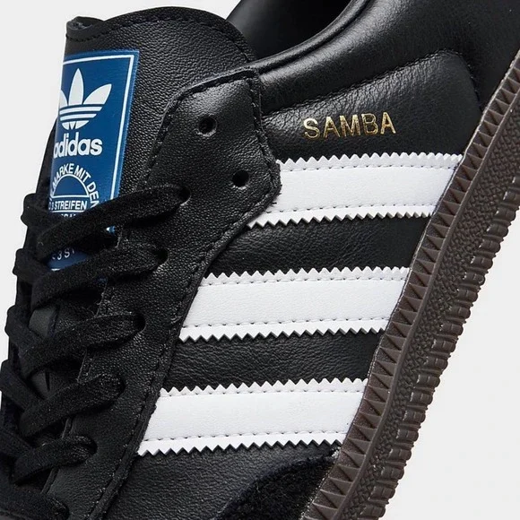 Adidas Samba OG Retro Leather Sneakers Black White Size WOMEN'S 7.5 - Picture 13 of 13